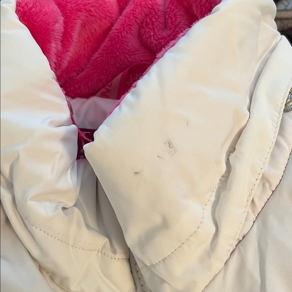 Weatherproof Garment Co White & Pink Quilted Puffer Ski Vest Kids Size 12 - Picture 15 of 16
